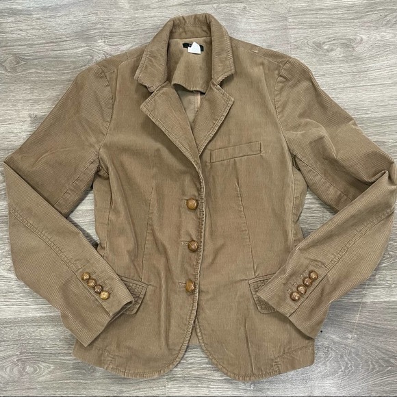 Brown corduroy J. Crew Y2K blazer size small